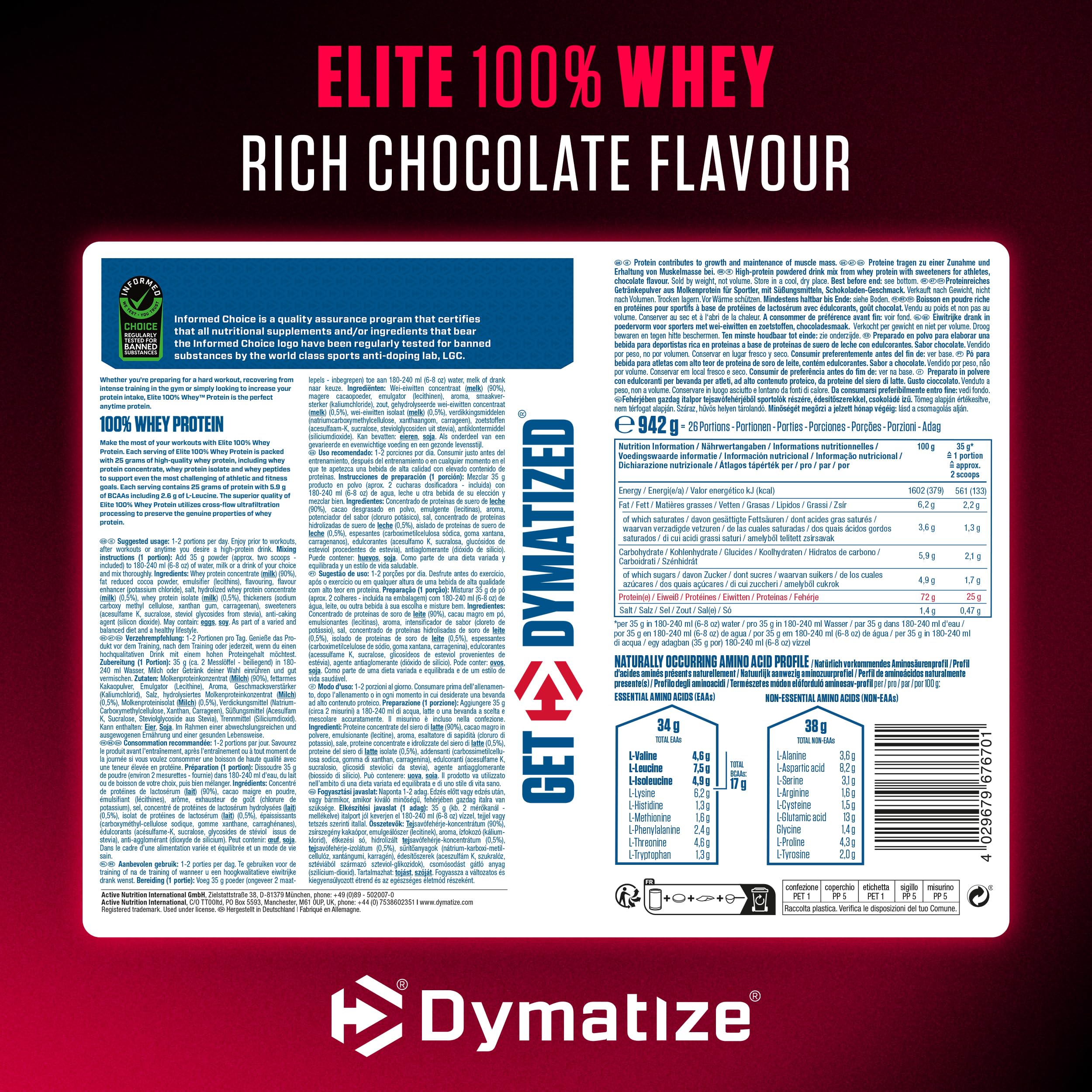 dymatize-elite-100-whey-rich-chocolate-942g-proteinpulver image 6