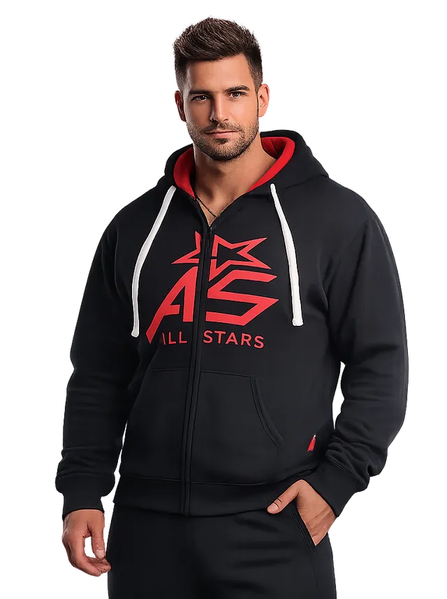 all-stars-zipper-classic-kapuzen-sweater-herren-langarm image 1