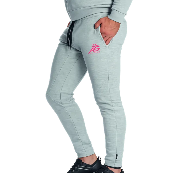 all-stars-hose-lang-trendy-grau-meliert-slim-fit-sporthose-herren image 1