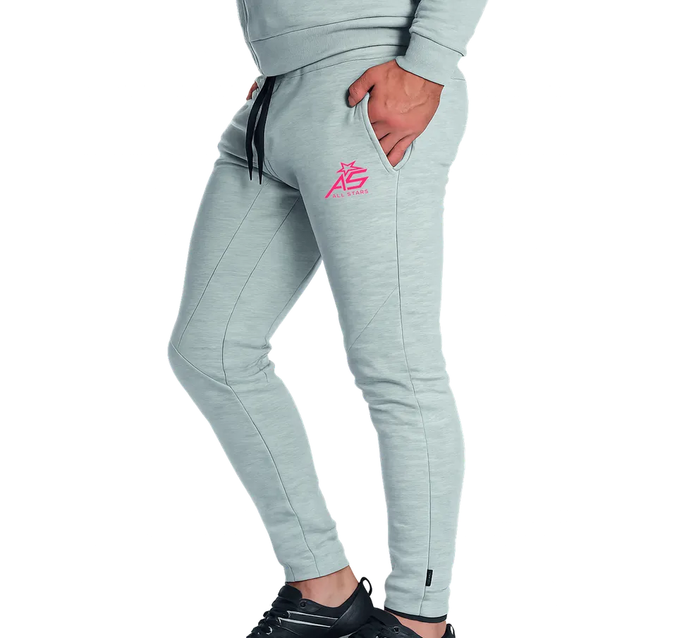 all-stars-hose-lang-trendy-grau-meliert-slim-fit-sporthose-herren image 1