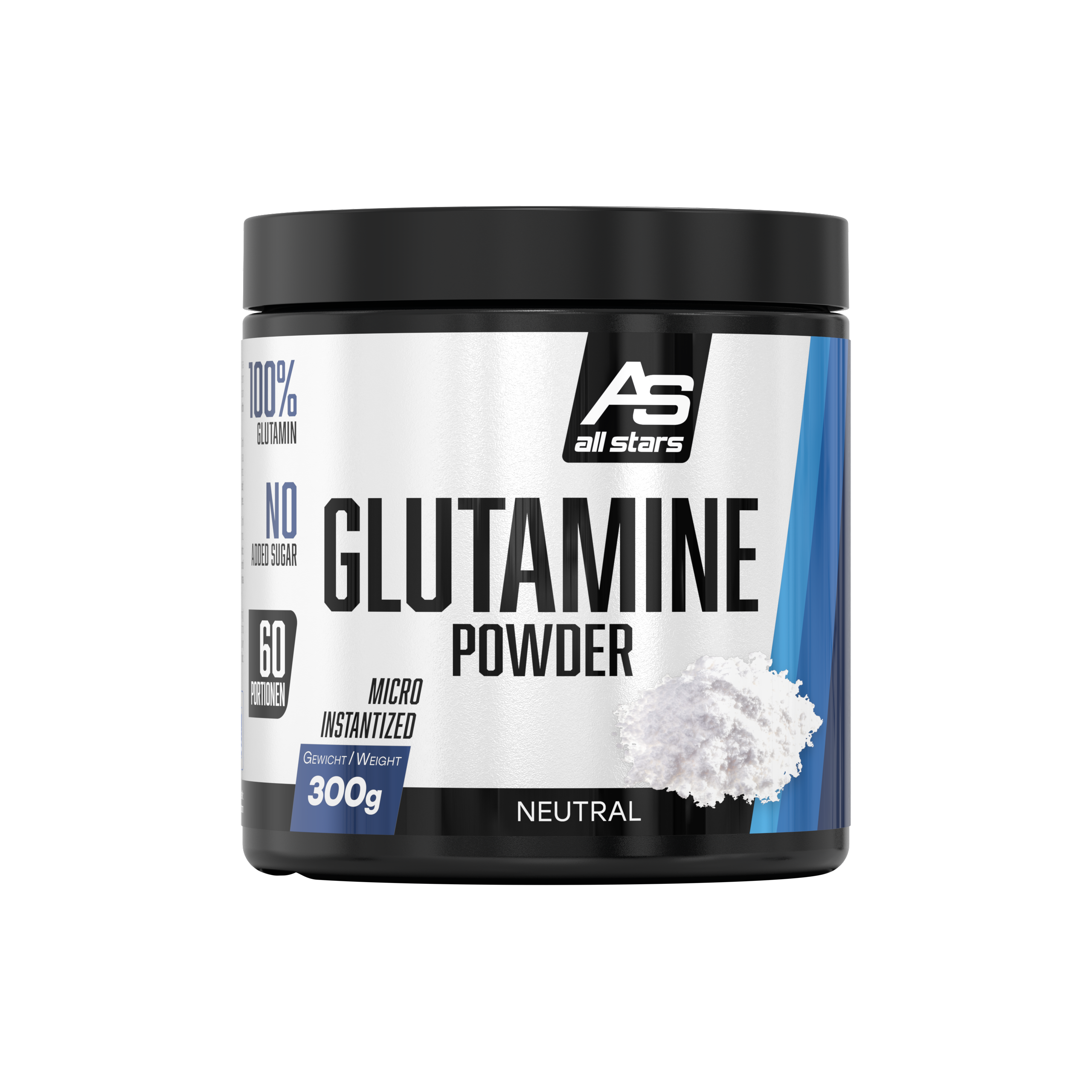 all-stars-glutamin-powder-5000mg-l-glutamin-whey-peptid image 1
