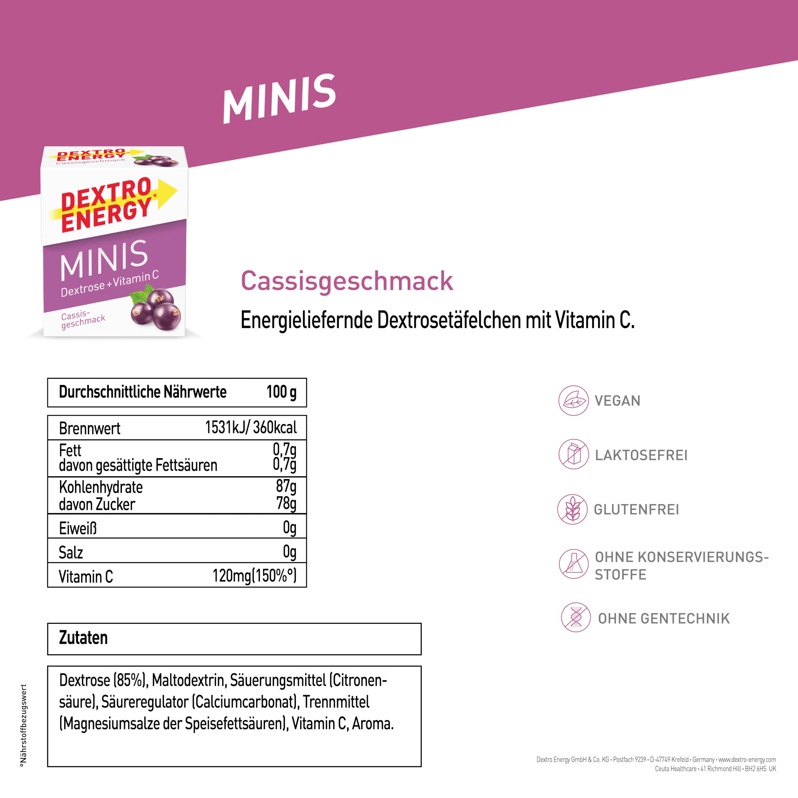 dextro-energy-minis-cassis-vitamin-c-12-x-50-g image 2