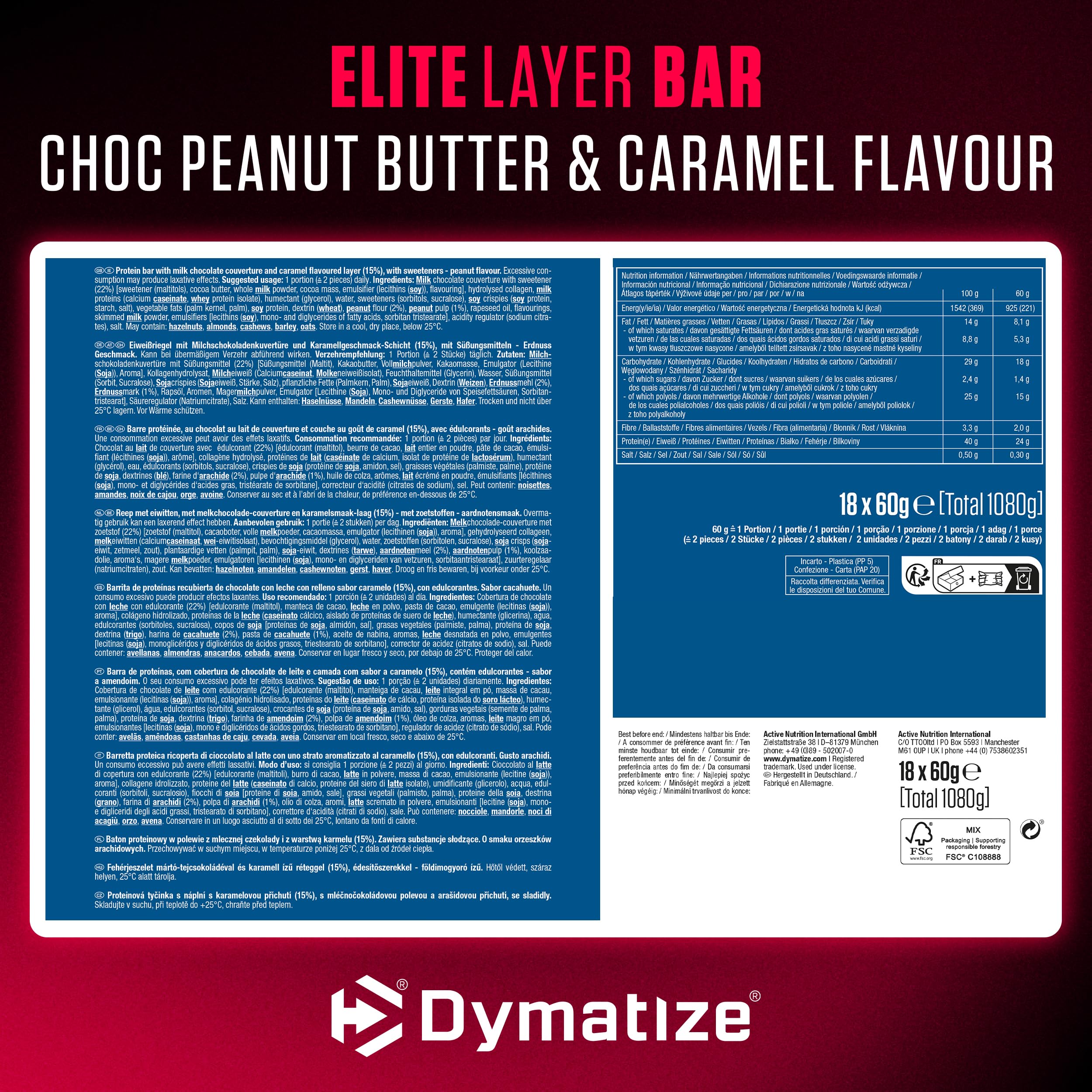 dymatize-elite-layer-bar-peanut-butter-caramel-18x-2x30g-proteinriegel image 6