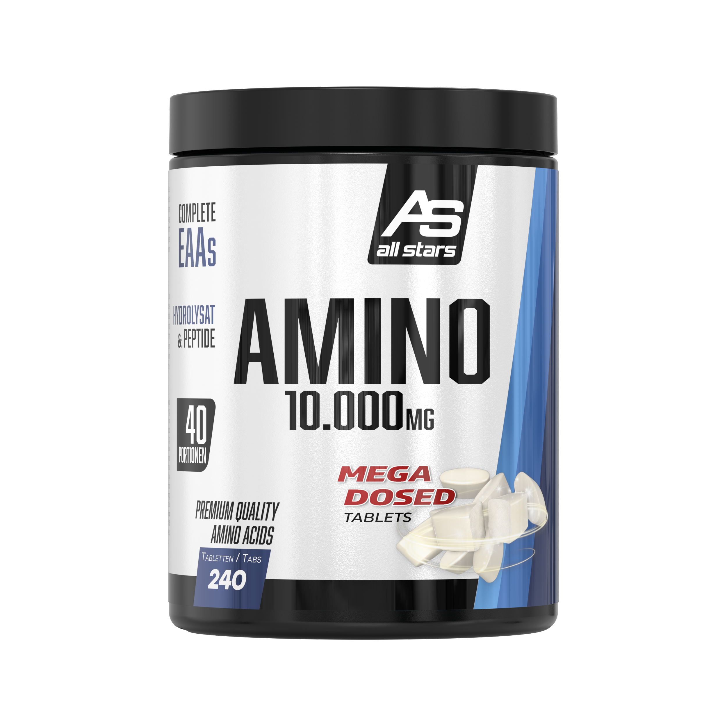 all-stars-amino-10-000-240-tabletten-18-aminos-uren image 1