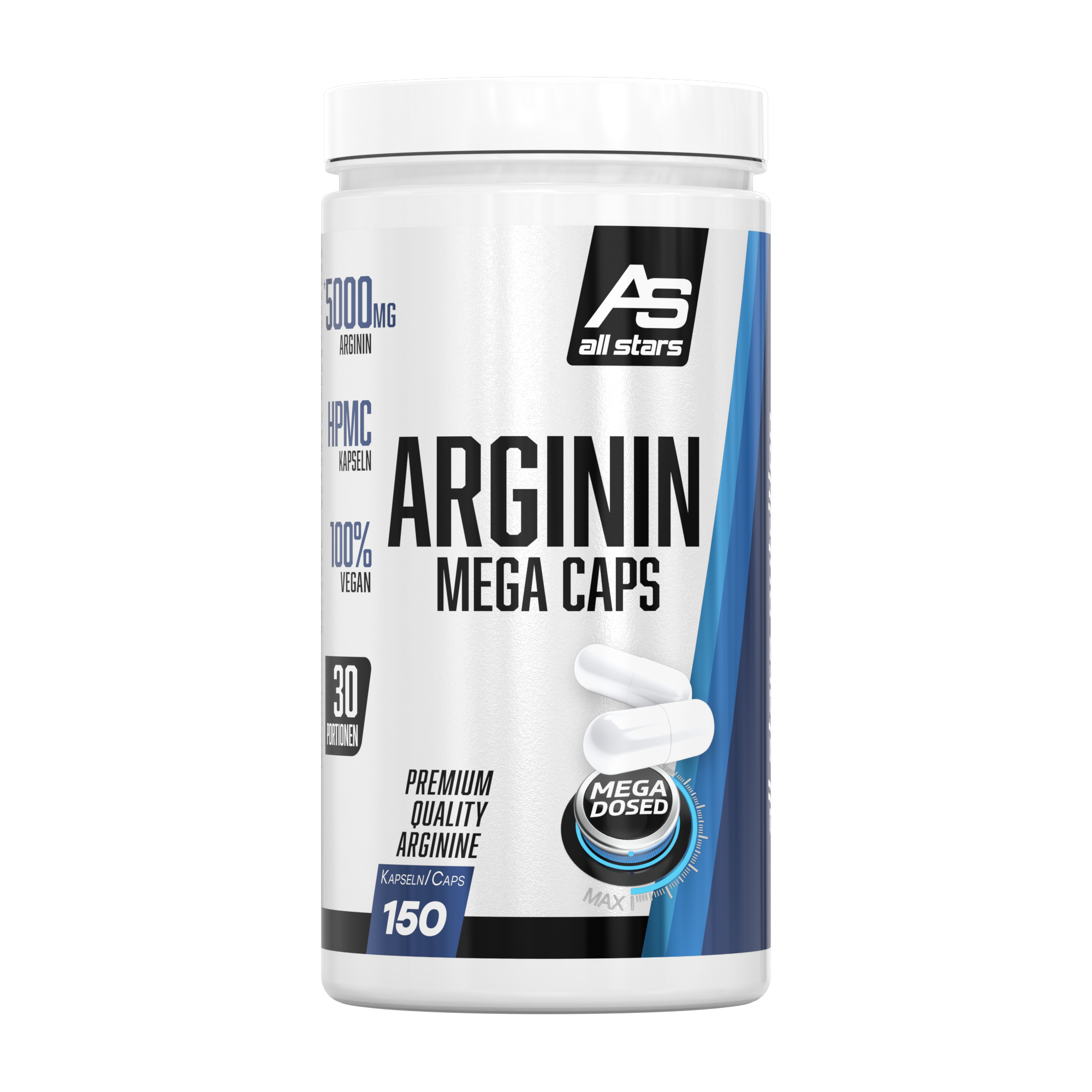 all-stars-arginin-mega-caps-150-kapseln-l-arginin-5000mg image 1