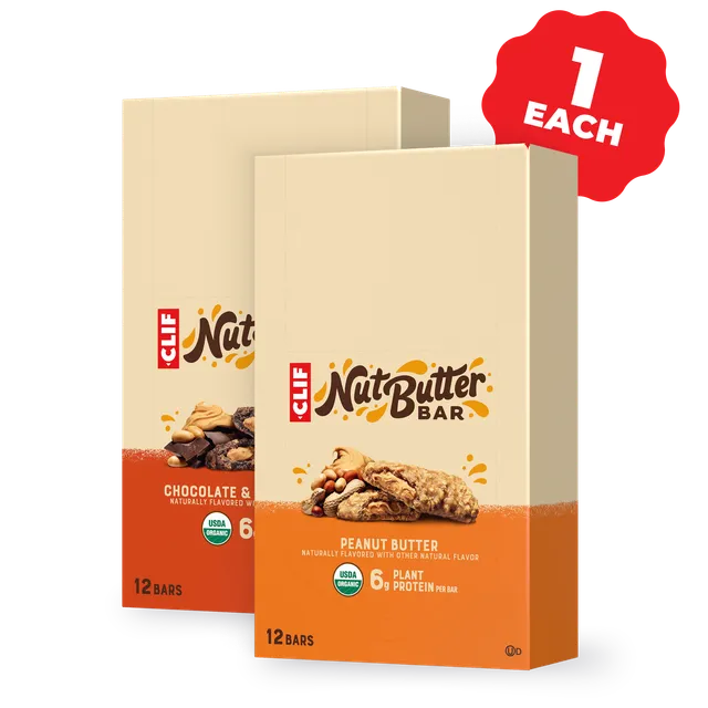 clif-nut-butter-bar-variety-pack-24er-chocolate-peanut-butter image 1