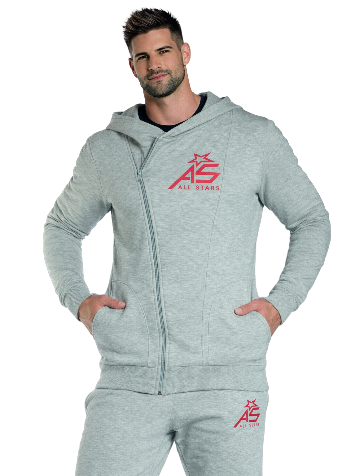 all-stars-zipper-trendy-sweatjacke-herren image 1