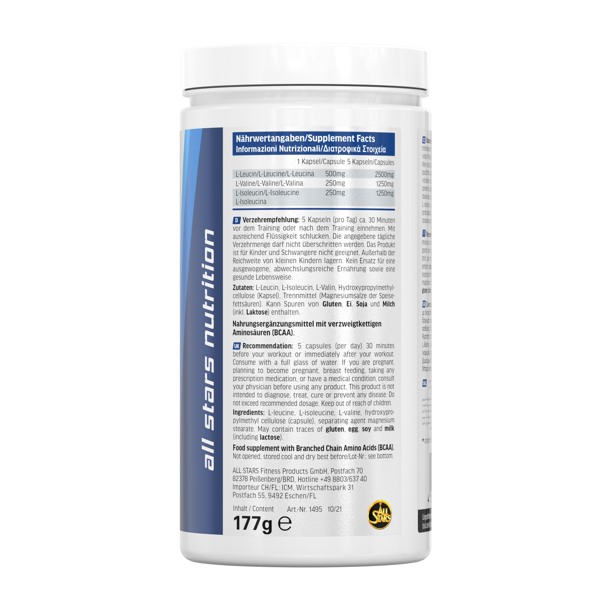 all-stars-bcaa-mega-caps-150-kapseln-5g-bcaa-2-1-1-gelatinefrei image 3