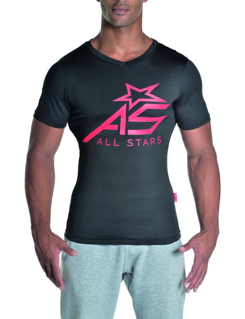 all-stars-trend-t-shirt-herren-slim-fit-schwarz image 2