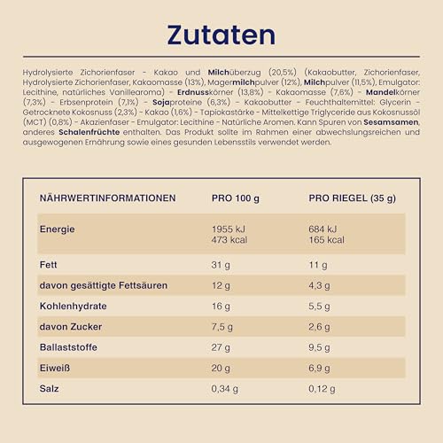 enervit-protein-snack-milk-choco-keto-8x35g-riegel-vegan-glutenfrei image 8
