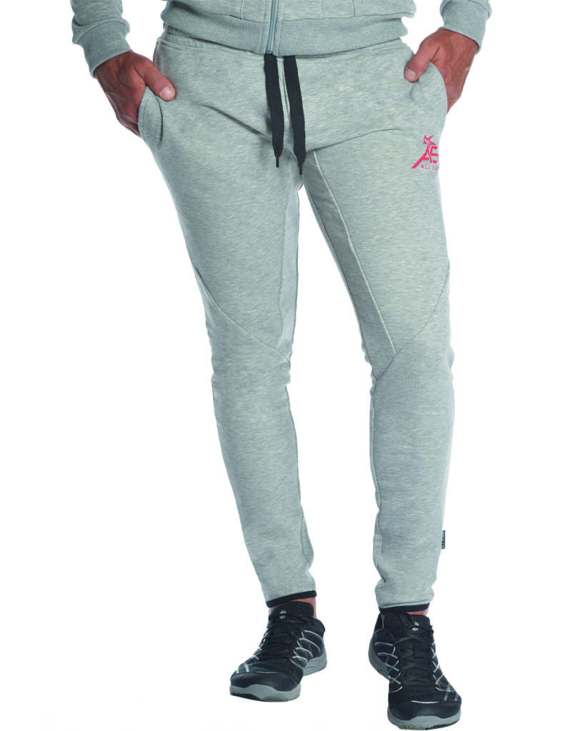 all-stars-hose-lang-trendy-grau-meliert-slim-fit-sporthose-herren image 5