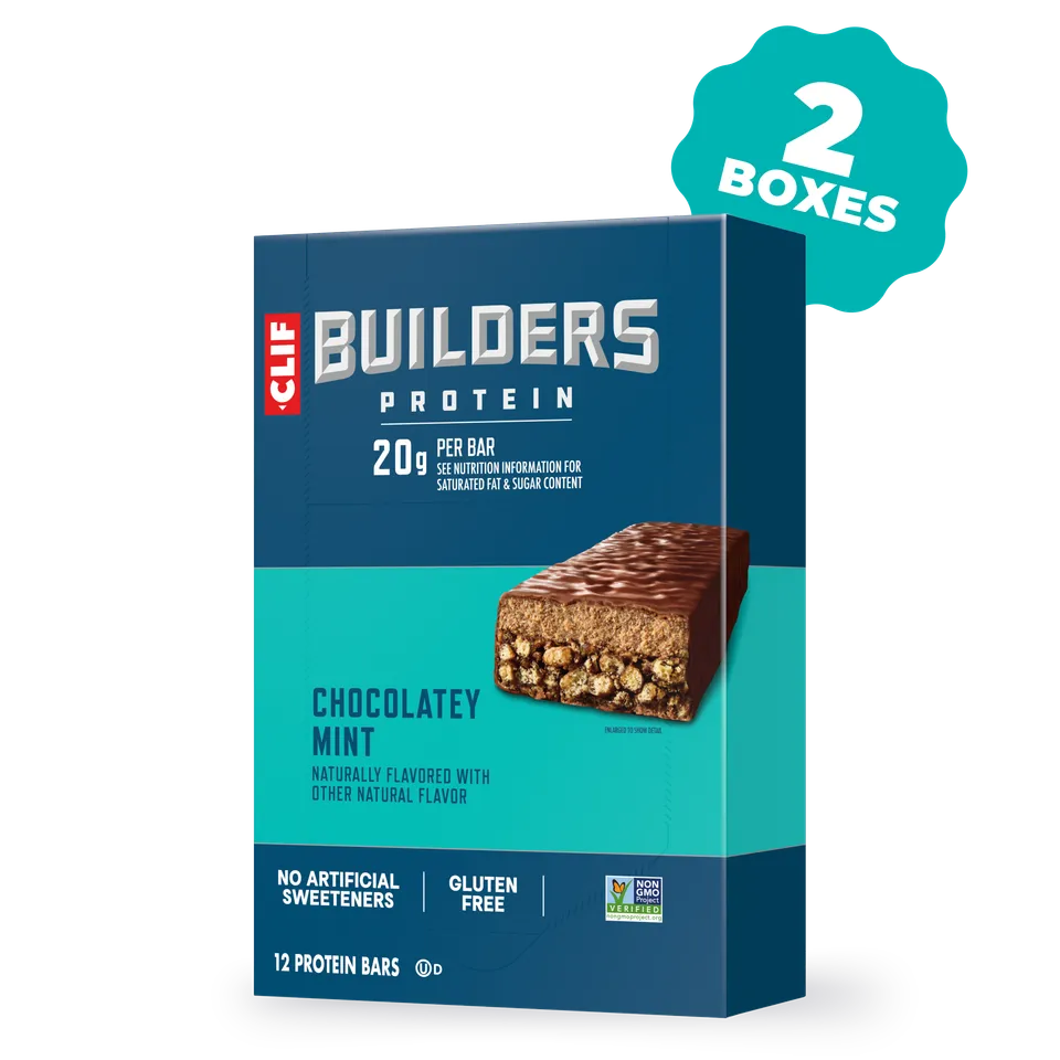 clif-builders-proteinriegel-chocolatey-mint-24-riegel-pflanzlich image 1