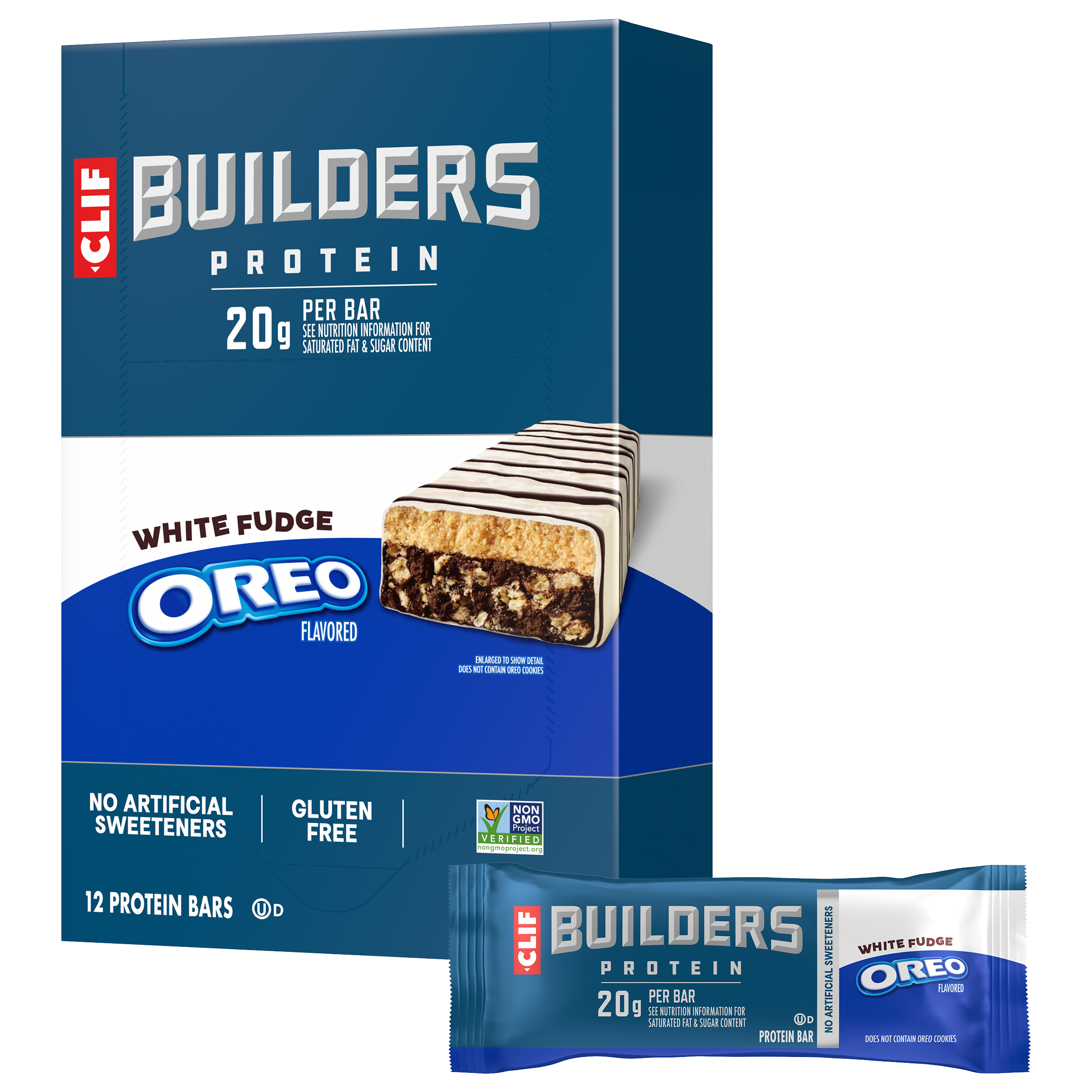 clif-builders-white-fudge-oreo-protein-bars image 1