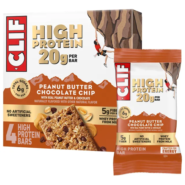 clif-high-protein-peanut-butter-chocolate-chip-4-snackriegel-20g-protein image 1