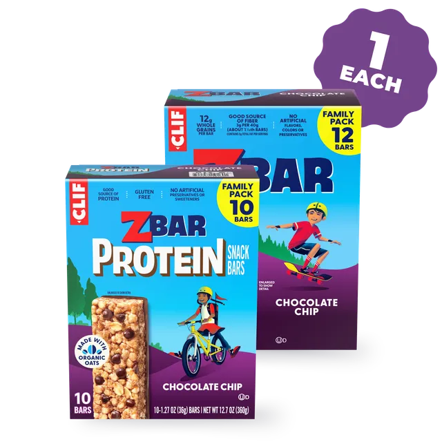 clif-zbar-chocolate-chip-zbar-protein-chocolate-chip-variety-pack-22er-pack image 1