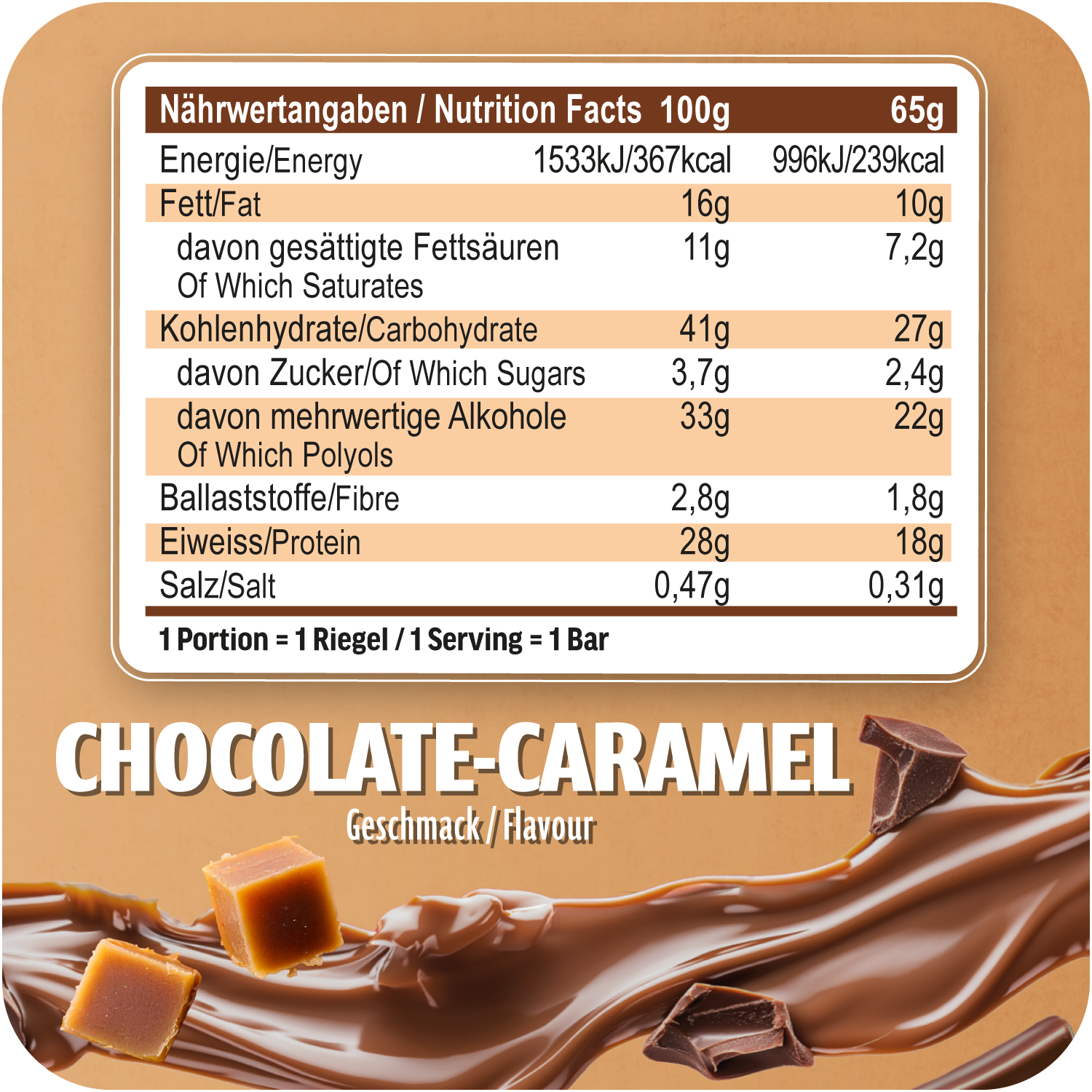 all-stars-muscle-protein-bar-65g-proteinriegel-cookie-caramel-chocolate-caramel image 6