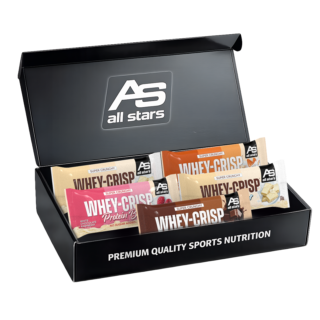 all-stars-whey-crisp-proteinriegel-try-box-5-x-50-g image 1