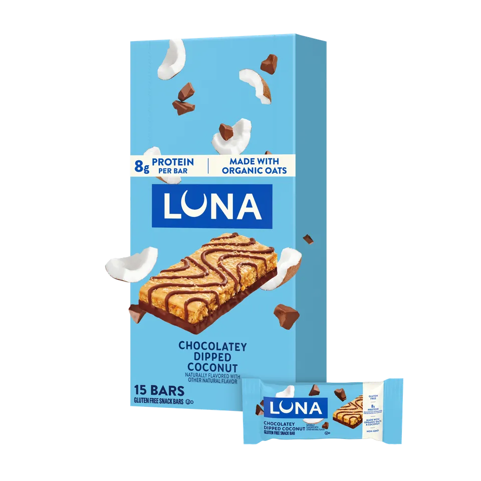 luna-bar-chocolatey-dipped-coconut-protein-snackriegel-glutenfrei image 1