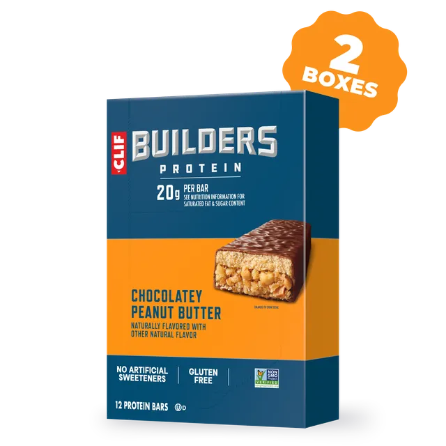 clif-builders-chocolatey-peanut-butter-plant-protein-bar-24er-pack image 1
