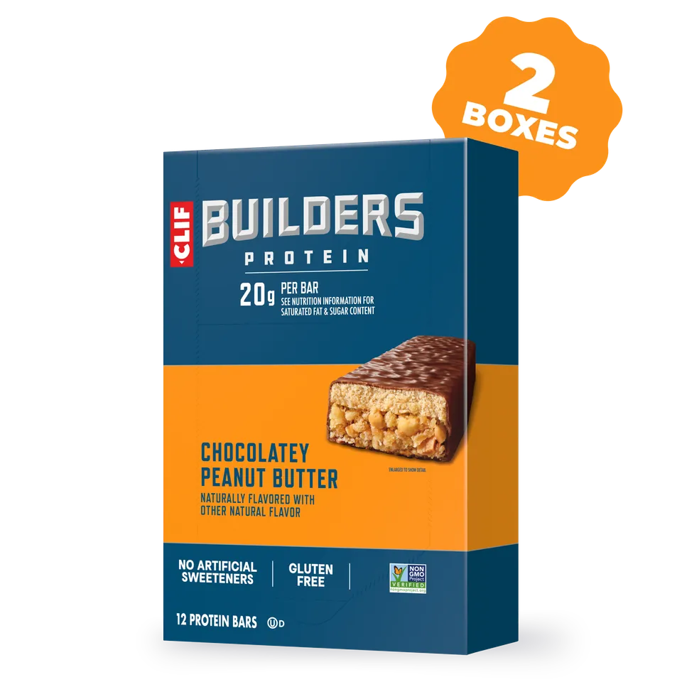 clif-builders-chocolatey-peanut-butter-plant-protein-bar-24er-pack image 1