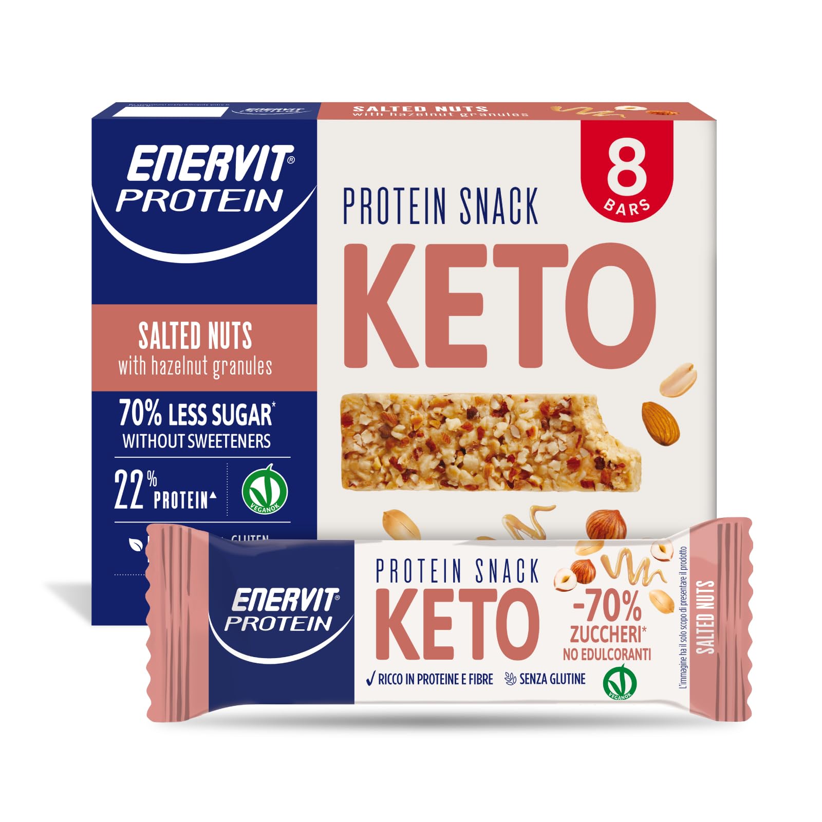 enervit-protein-snack-milk-choco-keto-8x35g-riegel-vegan-glutenfrei image 5