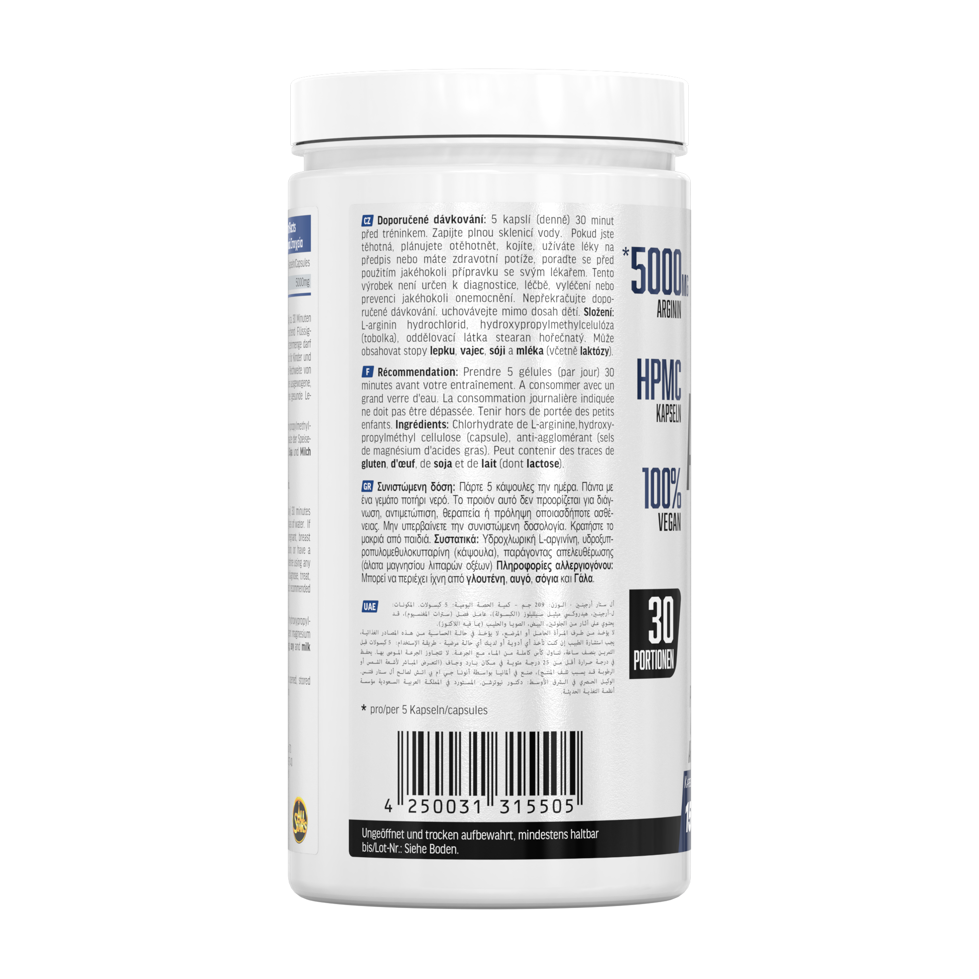 all-stars-arginin-mega-caps-150-kapseln-l-arginin-5000mg image 2