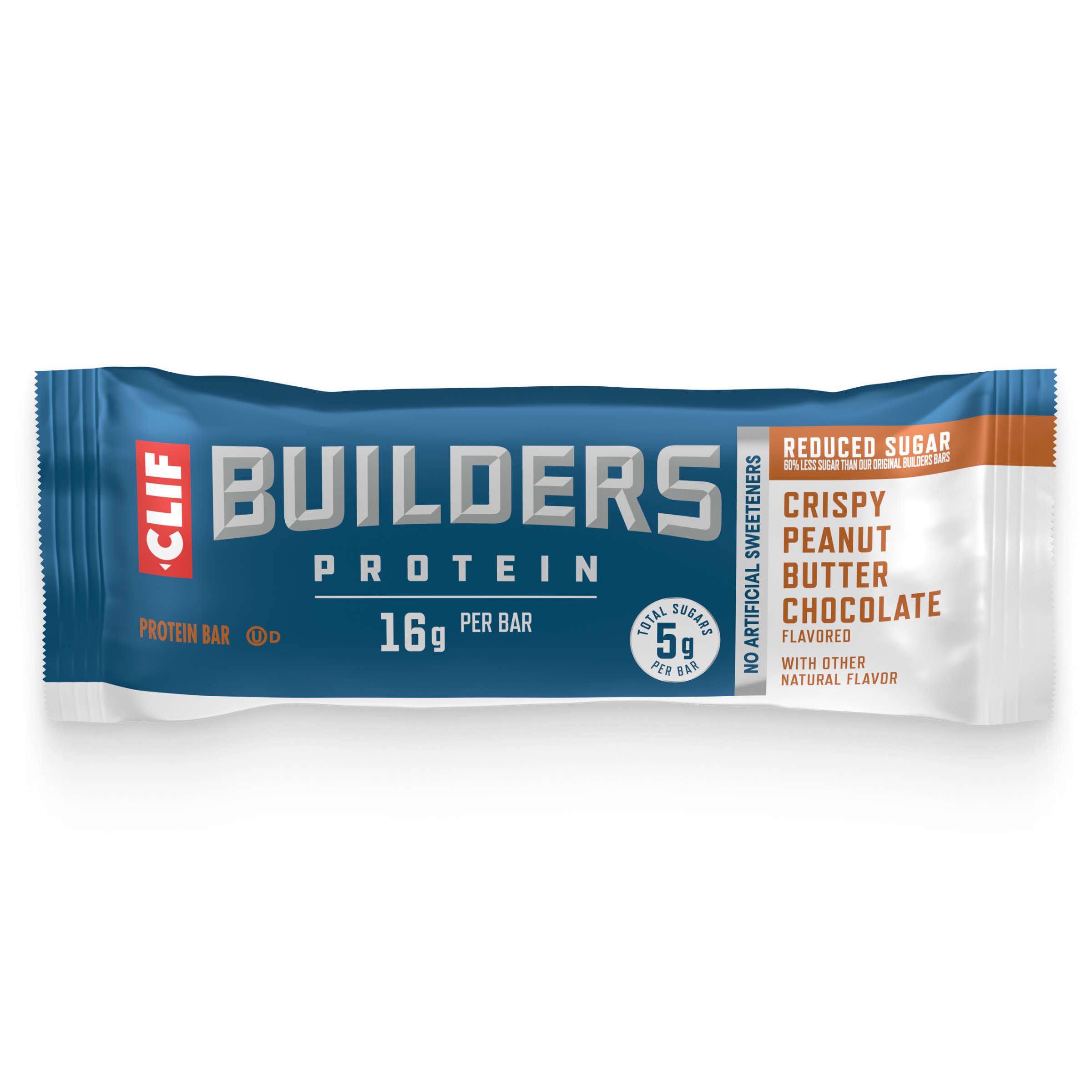 clif-builders-crispy-peanut-butter-chocolate-protein-bar-16g-protein-reduced-sug image 1