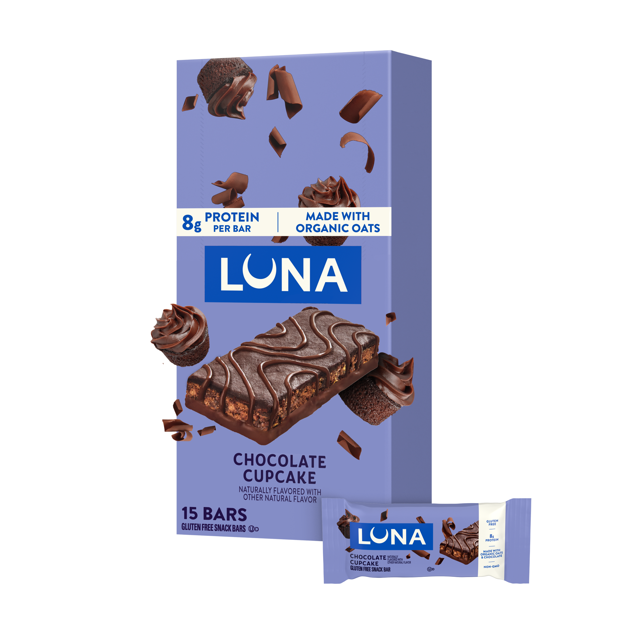 clif-luna-bar-chocolate-cupcake-gluten-free-snack-bar image 1