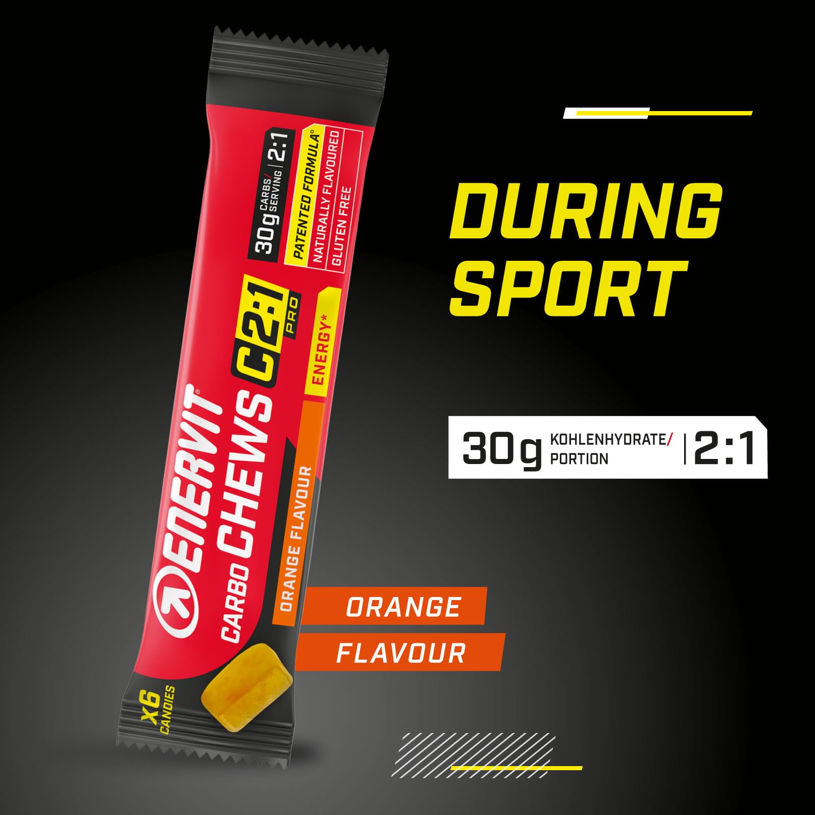 enervit-carbo-chews-c2-1pro-orange-3-x-6-bonbons image 2