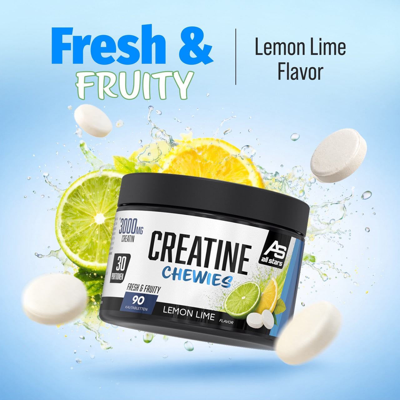 all-stars-creatine-chewies-90-kautabletten-lemon-lime image 2