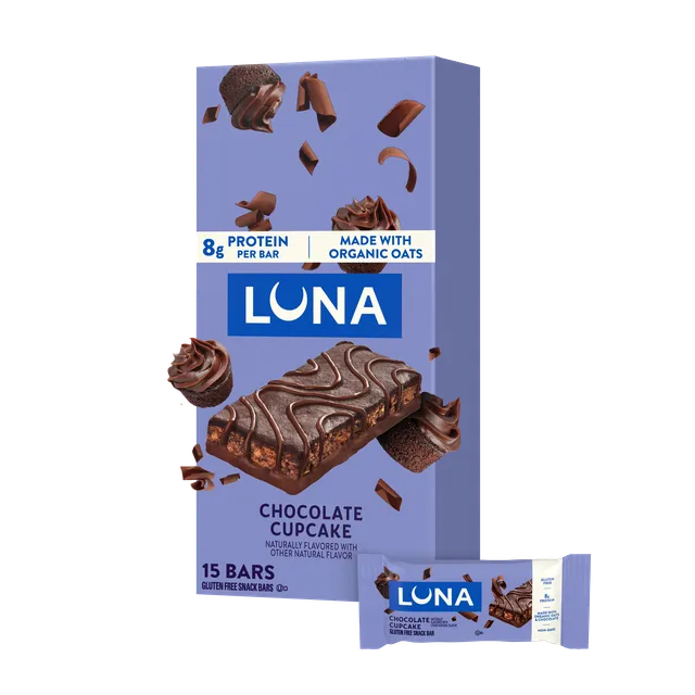 clif-luna-bar-chocolate-cupcake-gluten-free-snack-bar image 1