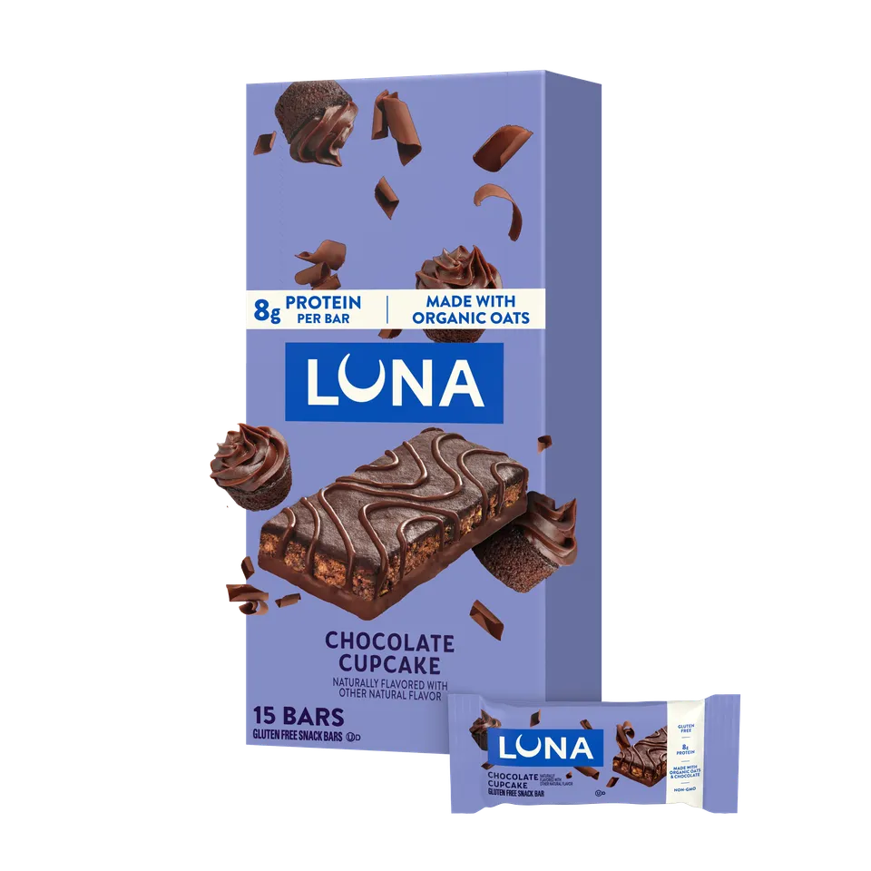 clif-luna-bar-chocolate-cupcake-gluten-free-snack-bar image 1