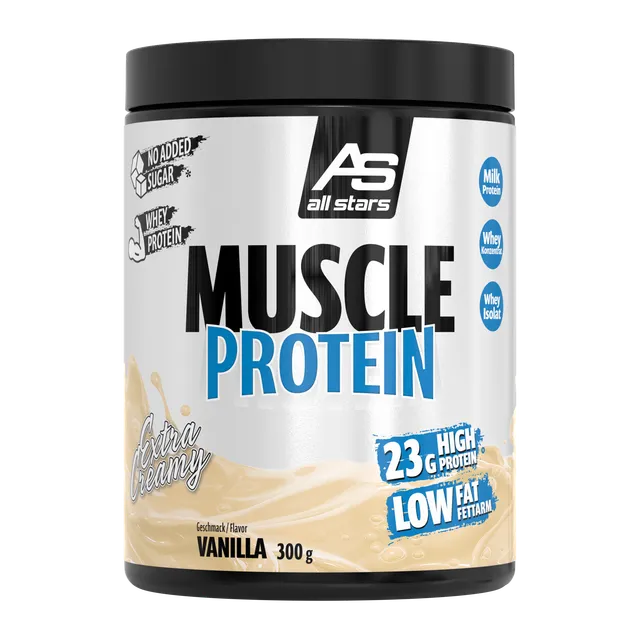 all-stars-muscle-protein-pulver-300g-dose image 1
