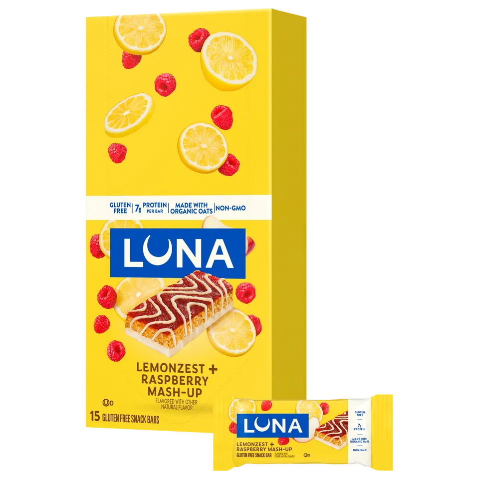 clif-luna-mash-ups-lemonzest-raspberry-protein-snack-riegel image 1
