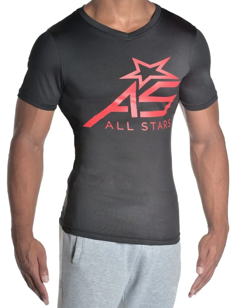 all-stars-trend-t-shirt-herren-slim-fit-schwarz image 1